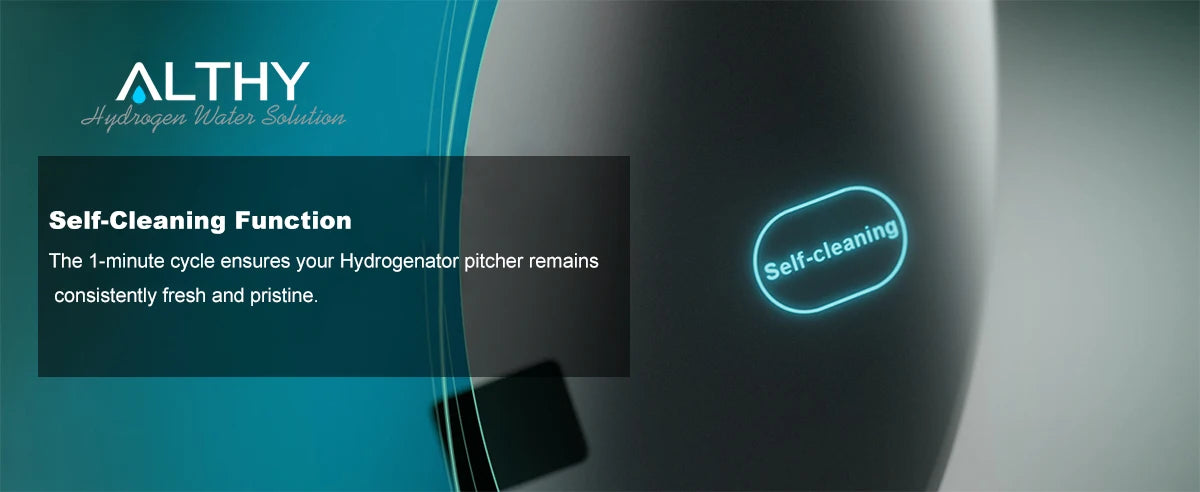 ALTHY Hydrogen Water Pitcher Generator Machine SPE & PEM With PH Calcium Sulfite filter