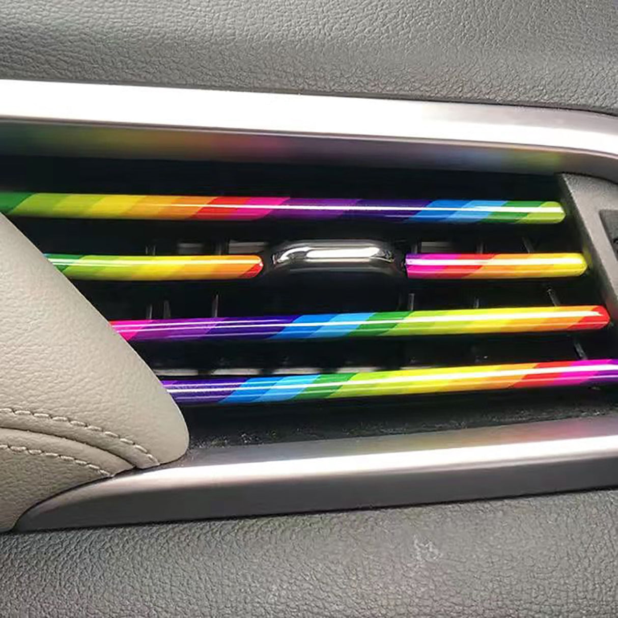 10Pcs- 20cm Universal Car Decorative U Shape Vent Moulding Trim.