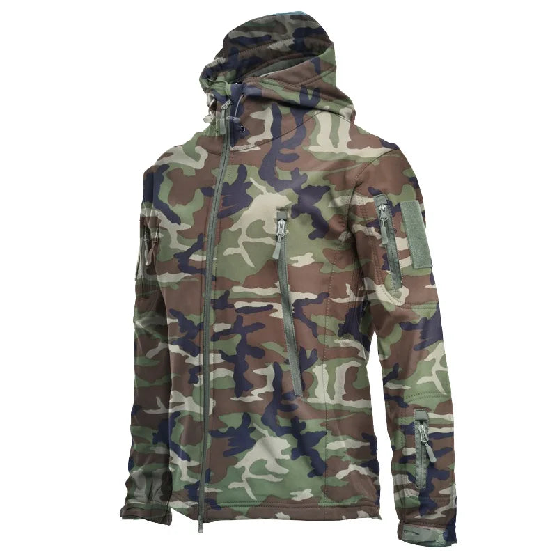 Men Or Women's Waterproof Soft Shell Windbreaker Jacket For Hunting Skiing Or Camping