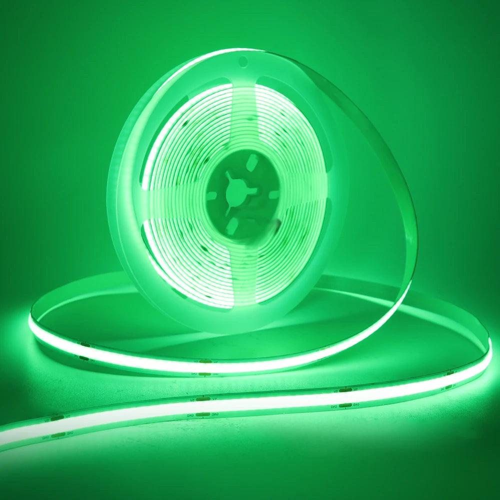 Battery Powered8MM COB Multi Color Led Strip 5V with Motion Sensor 320LEDs/M Led Induction