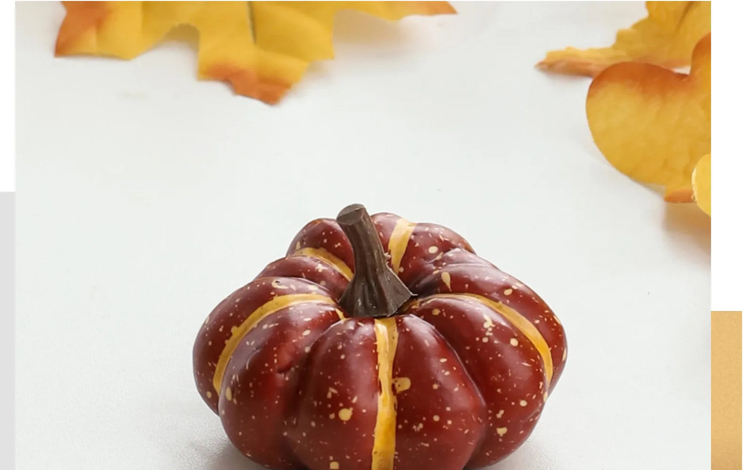 Mini Artificial Harvest Or Halloween Pumpkin Decorations.