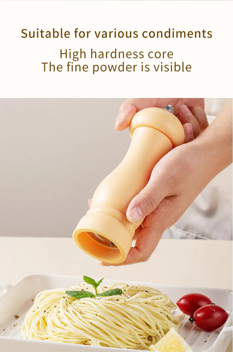 6 Colors Of Refillable Salt, Pepper, Spice Or Herb Grinder.