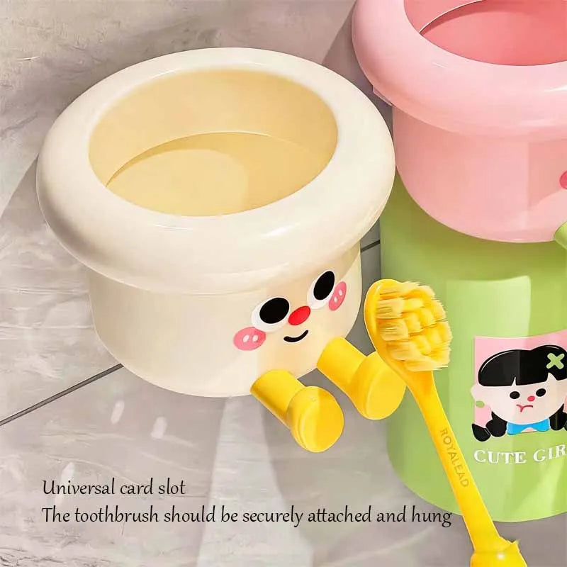 Dopamine Magnetic Wall Mounted Toothbrush/Cup Holder
