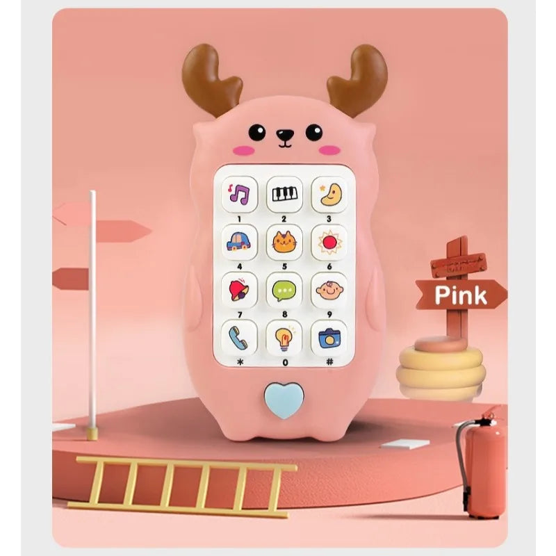 Children's Soft Plastic Music And Light Simulation Mobile Phone