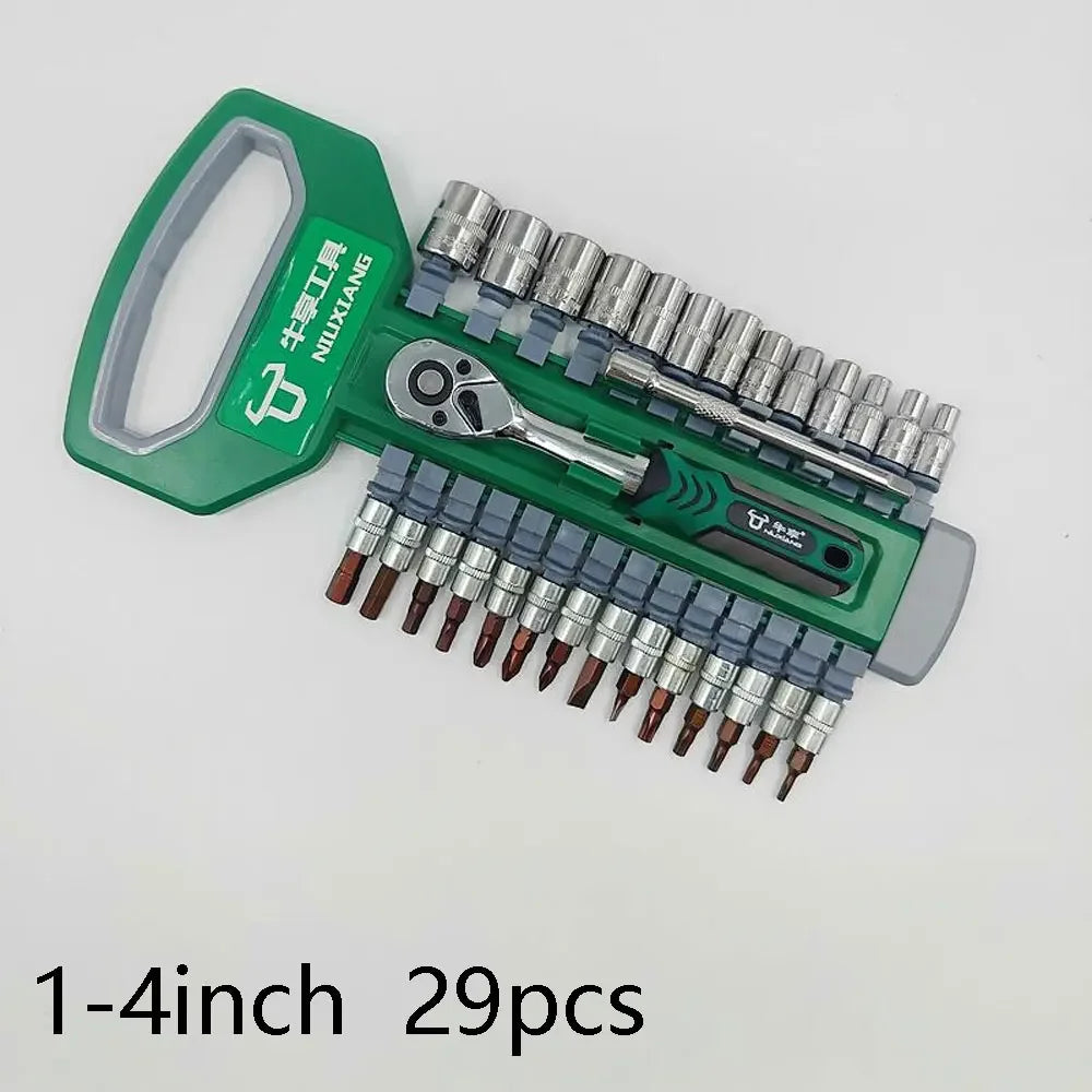 1/4 3/8 Inch Ratchet Socket Wrench Set