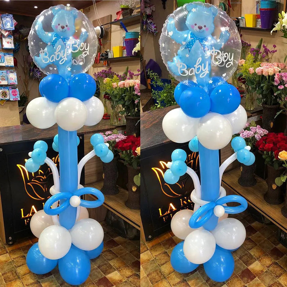 4D Transparent Balloons And Decorations For Baby Girl/Boy Baby Shower Or Gender Reveal Parties.