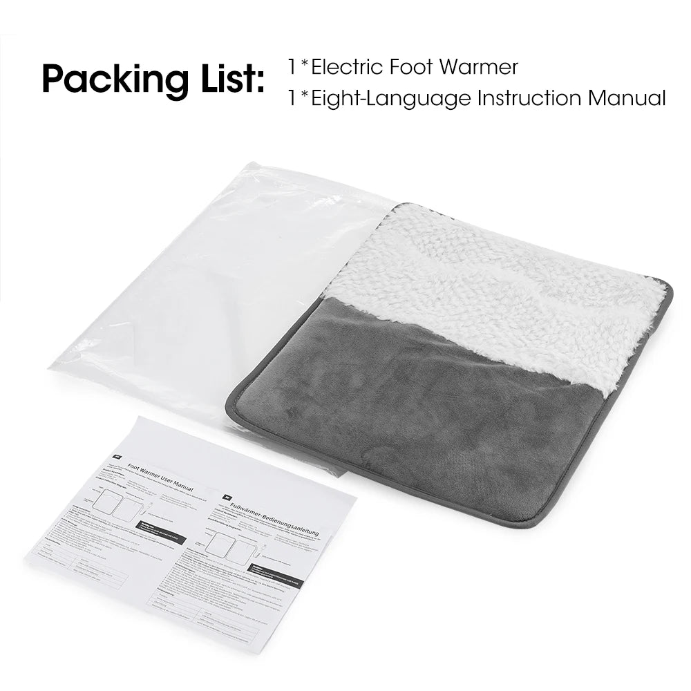 Heating Foot Pad With Timer And 4 Levels Of Heat