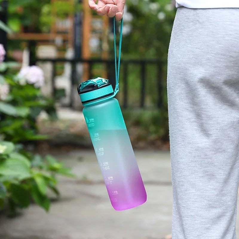 1L BPA Free Reusable Thermal Plastic Drinking Bottle