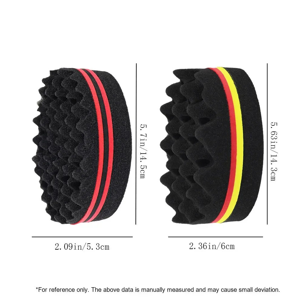 Oval Double Side Magic Twist Hair Sponge