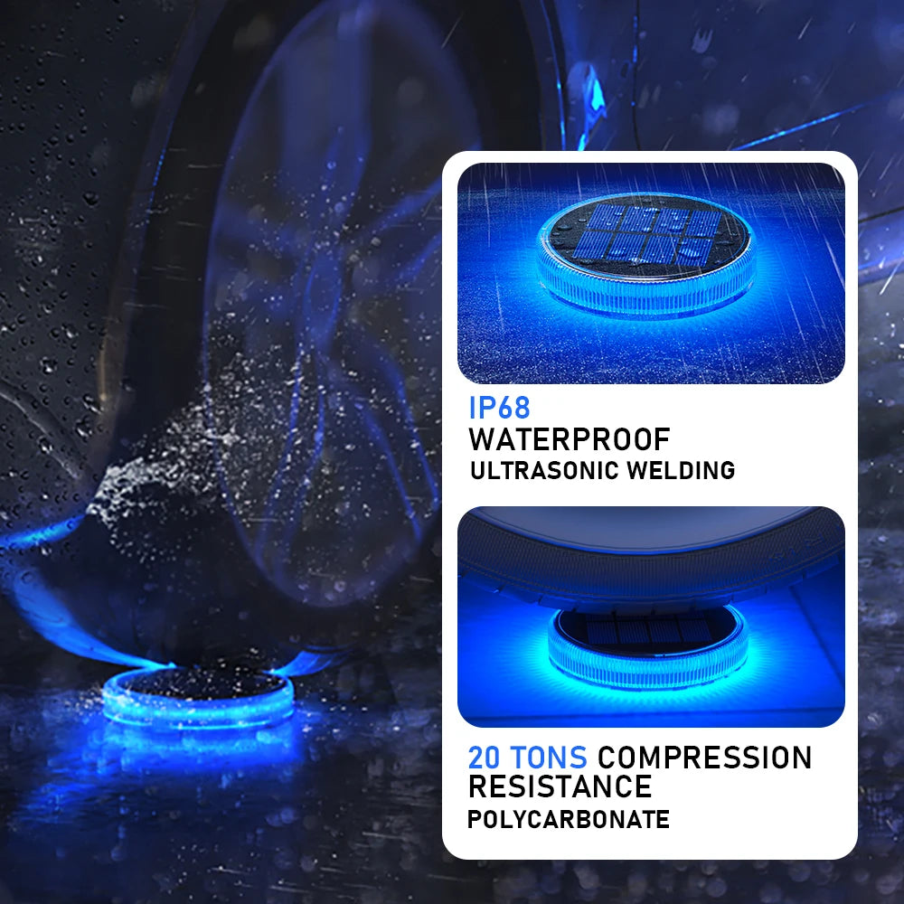 Solar Waterproof LED Dock Lighting IP68 Auto On/Off For Garden Or Driveway