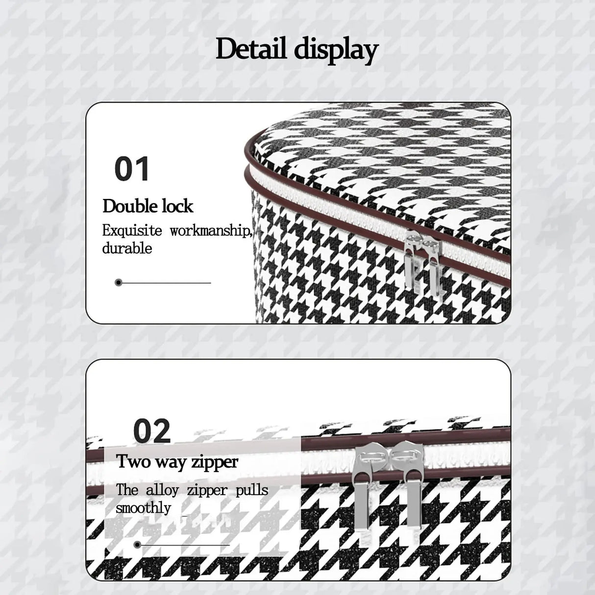 Large Capacity Folding Stackable Storage Boxes With Handles