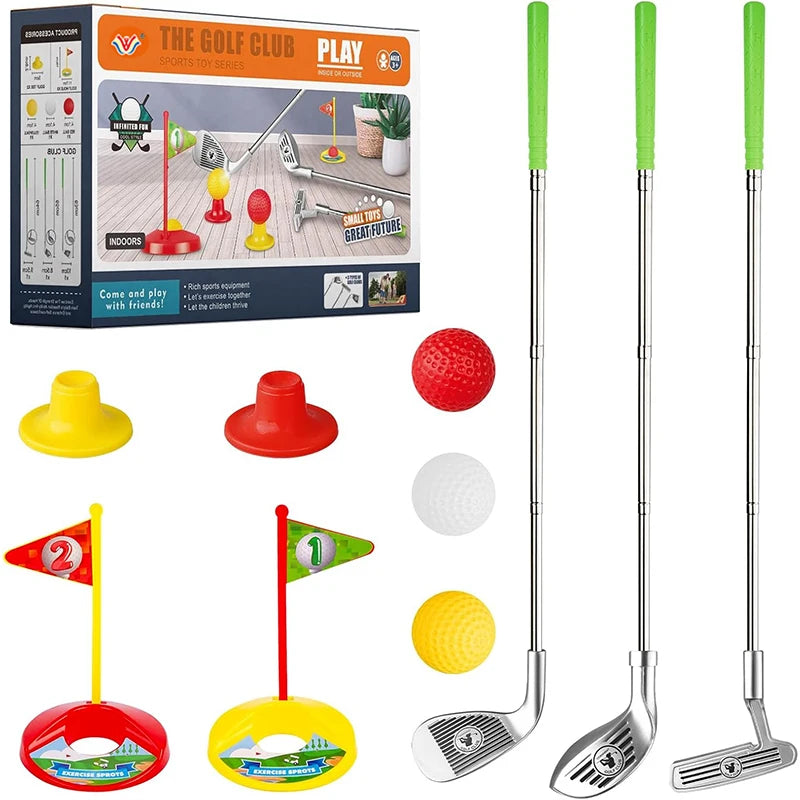1 Set Children's Retractable Golf Clubs
