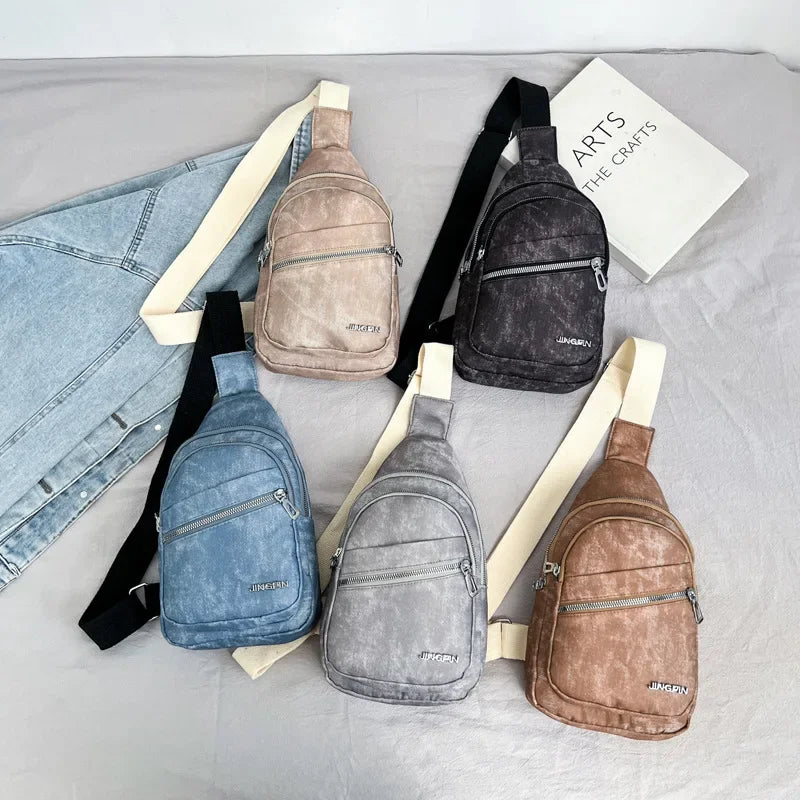 Soft Leather Casual Crossbody Shoulder Bag