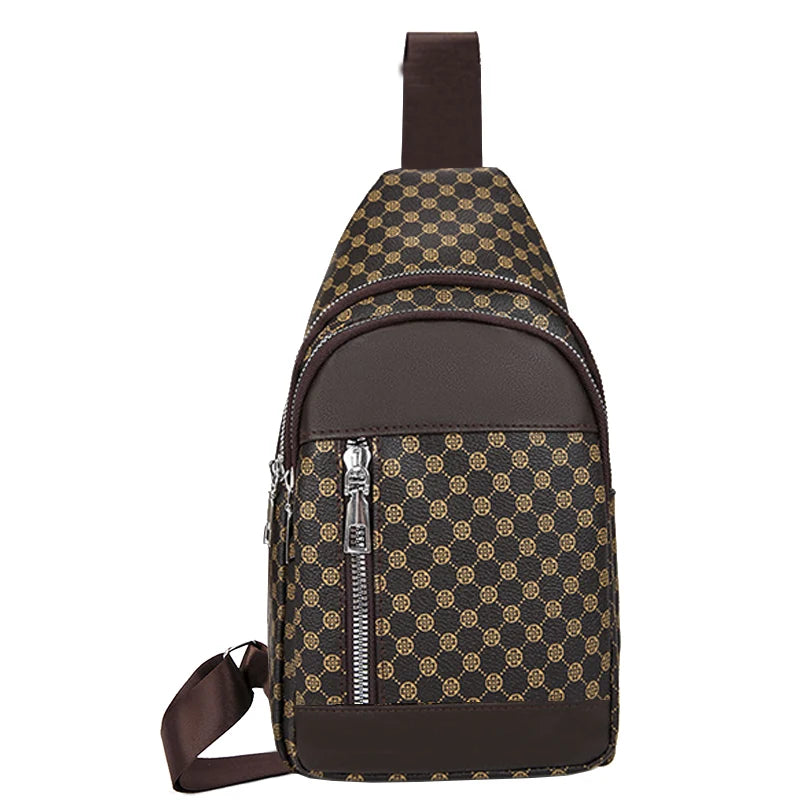 Men And Women's Single Shoulder Patchwork Dot Design Bag