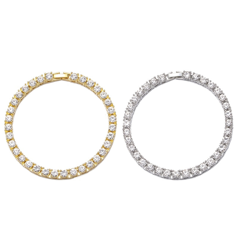 Hip Hop Cubic Zirconia chain Bracelet.