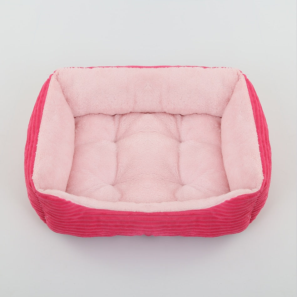 Pet Square Plush Kennel Bed Cushion.