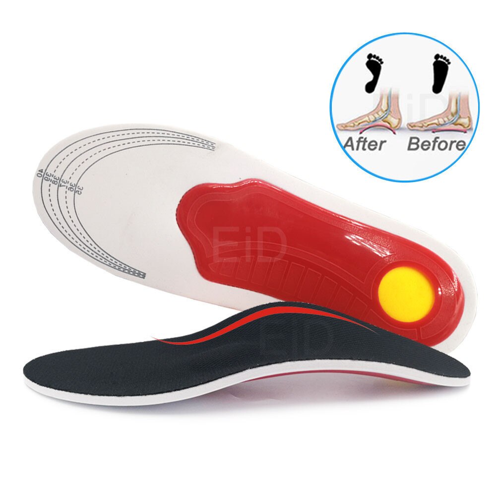 Unisex EiD Premium Orthotic Gel High Arch Support Insoles.