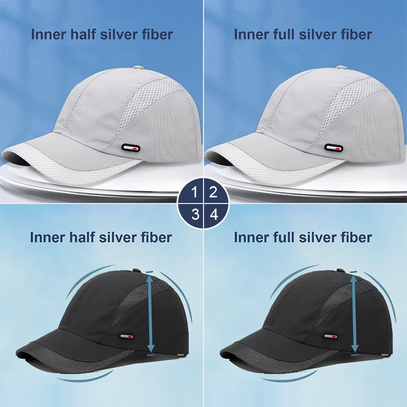 Unisex Anti Radiation Cap/toque Half Or Full Silver Fiber Electromagnetic Wave Rfid Shielding