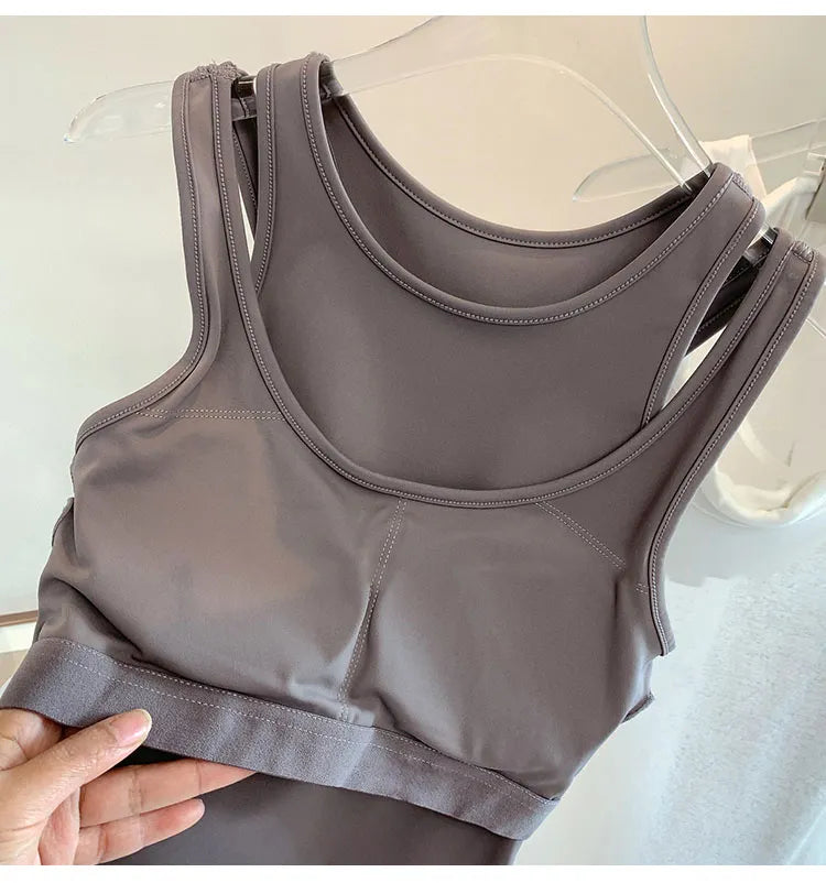 Women Sports Halter With Inner Padded Bra