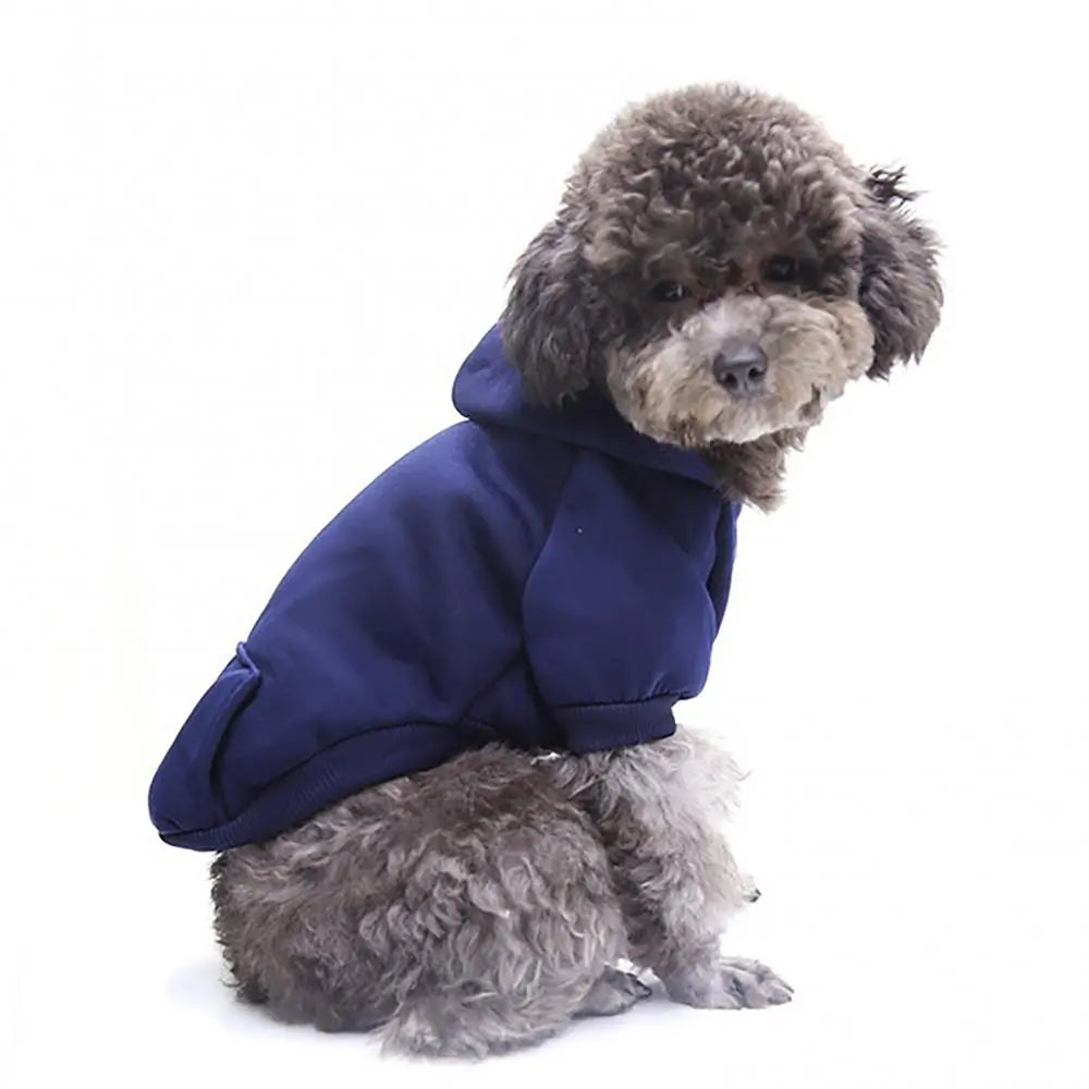 Pet Two-legged Hooded Sweatshirt With Pocket.