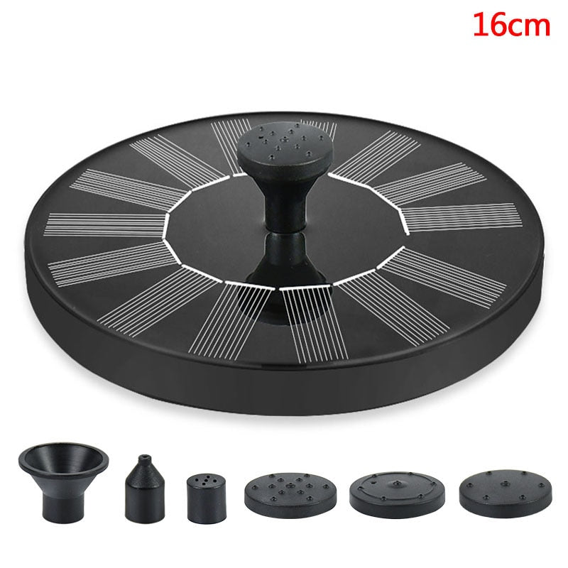 Mini Solar Powered Floating Water Fountain.