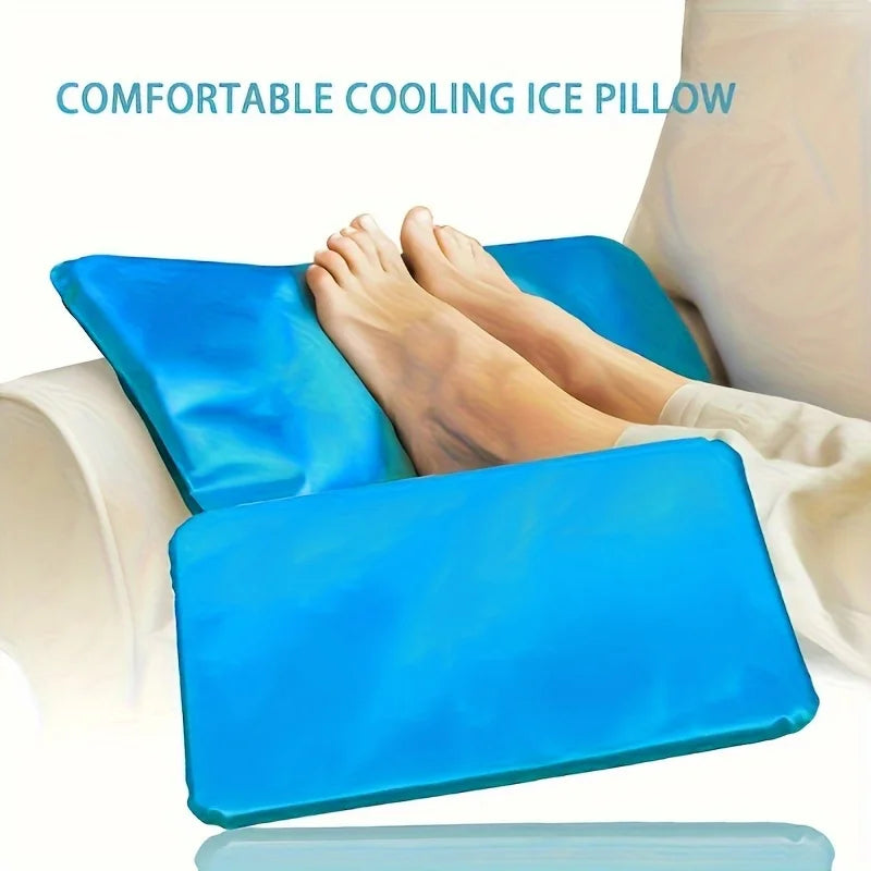 Blue Hand Wash Gel Ice Pack Cushion For Cooling Or Neck Support