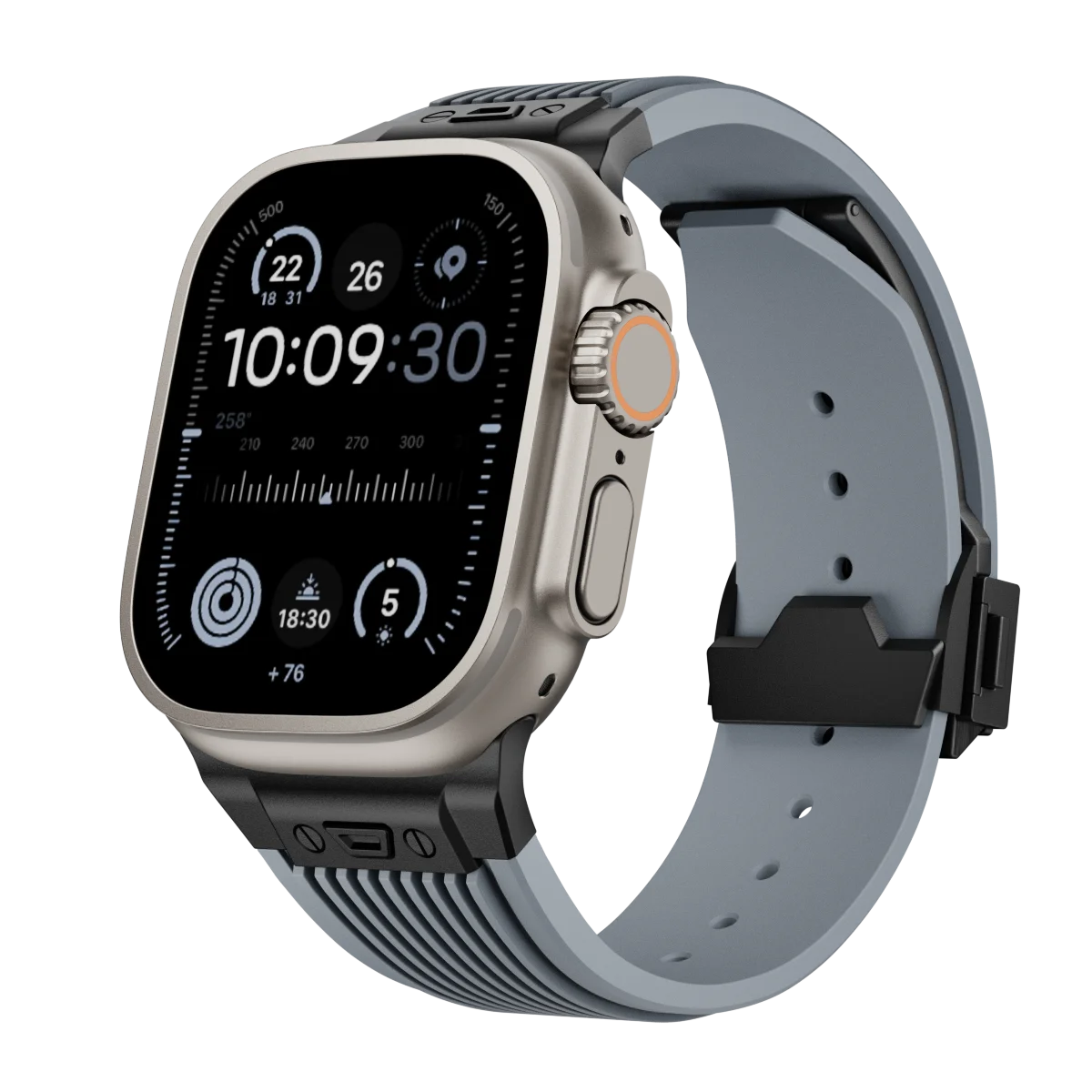 Silicone Sports Strap for Apple Watch Ultra 2/1 49mm Series 9 8 7 45mm 44mm Or IWatch 6 5 4 3 Se 44mm 42mm