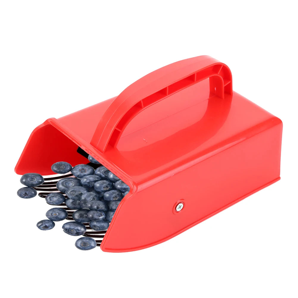 Ergonomic Plastic Berry Picker Rake with Metal Comb