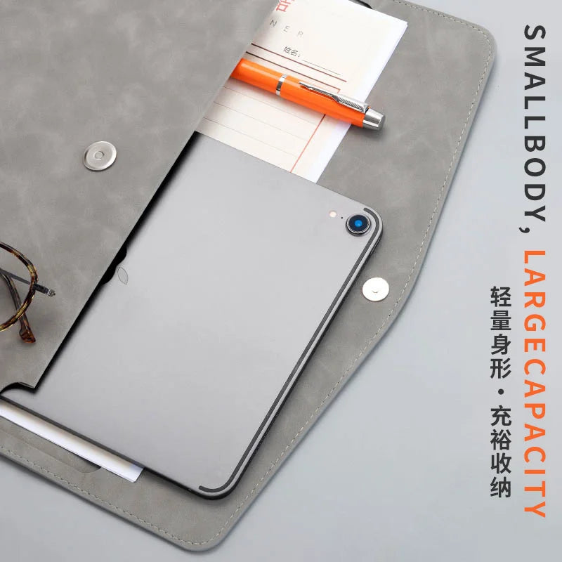 Waterproof A4 Leather File Document Folder