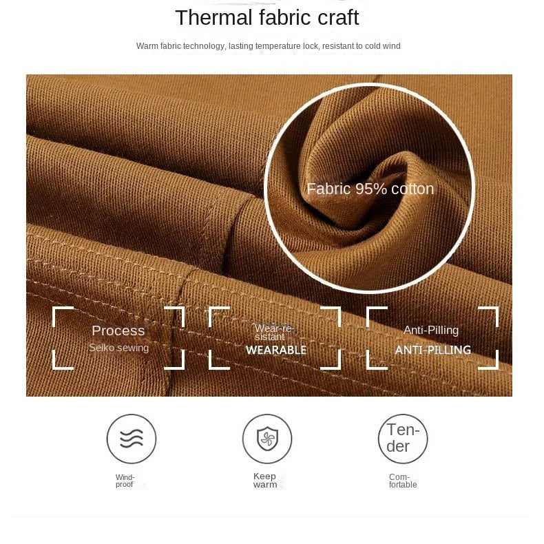 Men's Mid-length Hooded Multi-pocket Slim-fit Jacket