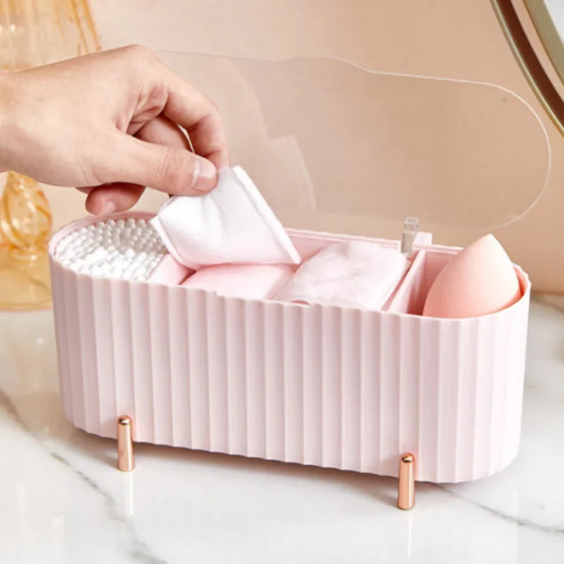 Vanity Organizer For Cotton Pads To Remove Makeup