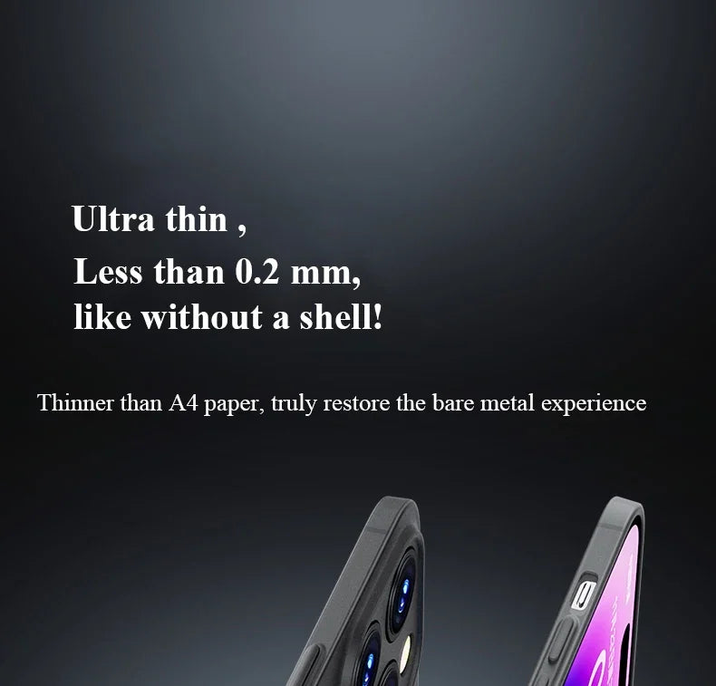 0.3mm Matte PP Hard Ultra Slim Phone Case For iPhone 17 16 15 14 Pro Max 16 Plus