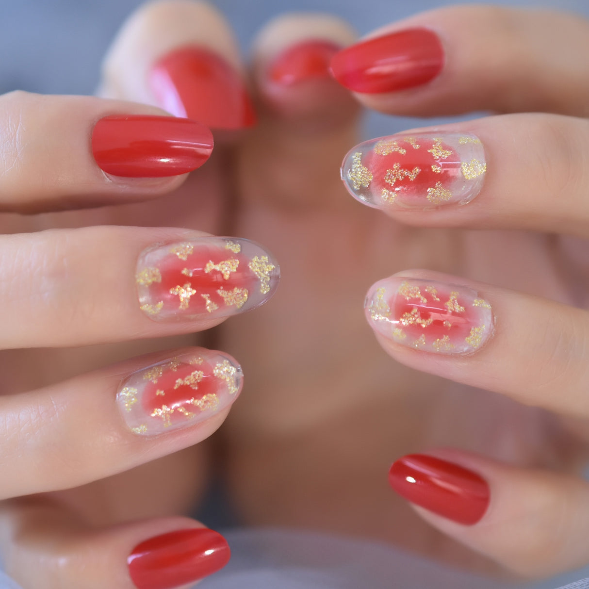 Acrylic Press On Nails. Various types such as French, Ombre, Nail Art, Glitter. Long or Short.