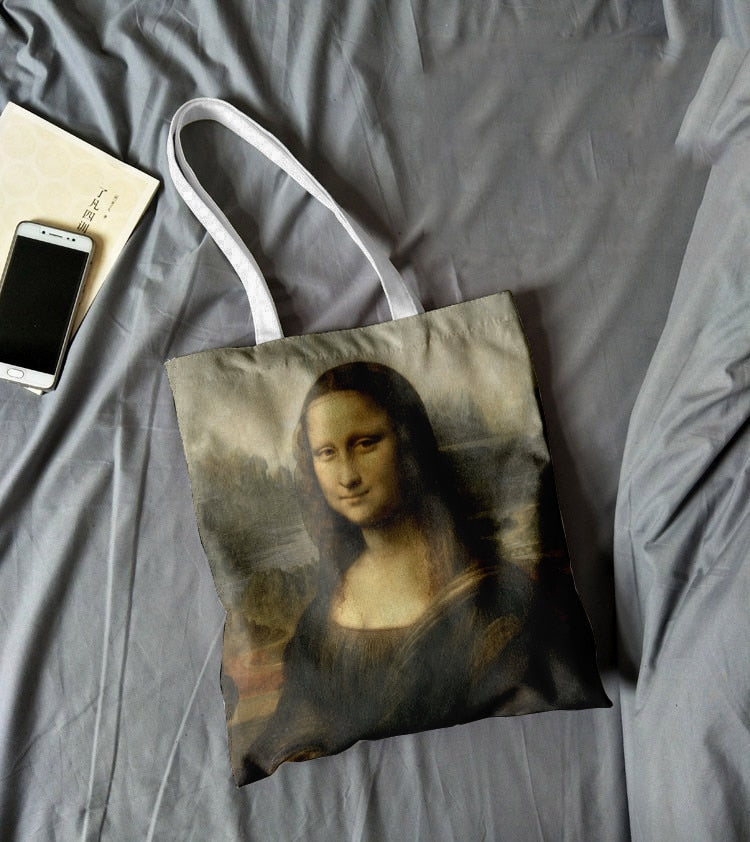 Van Gogh Oil Painting Canvas Shoulder Bags.