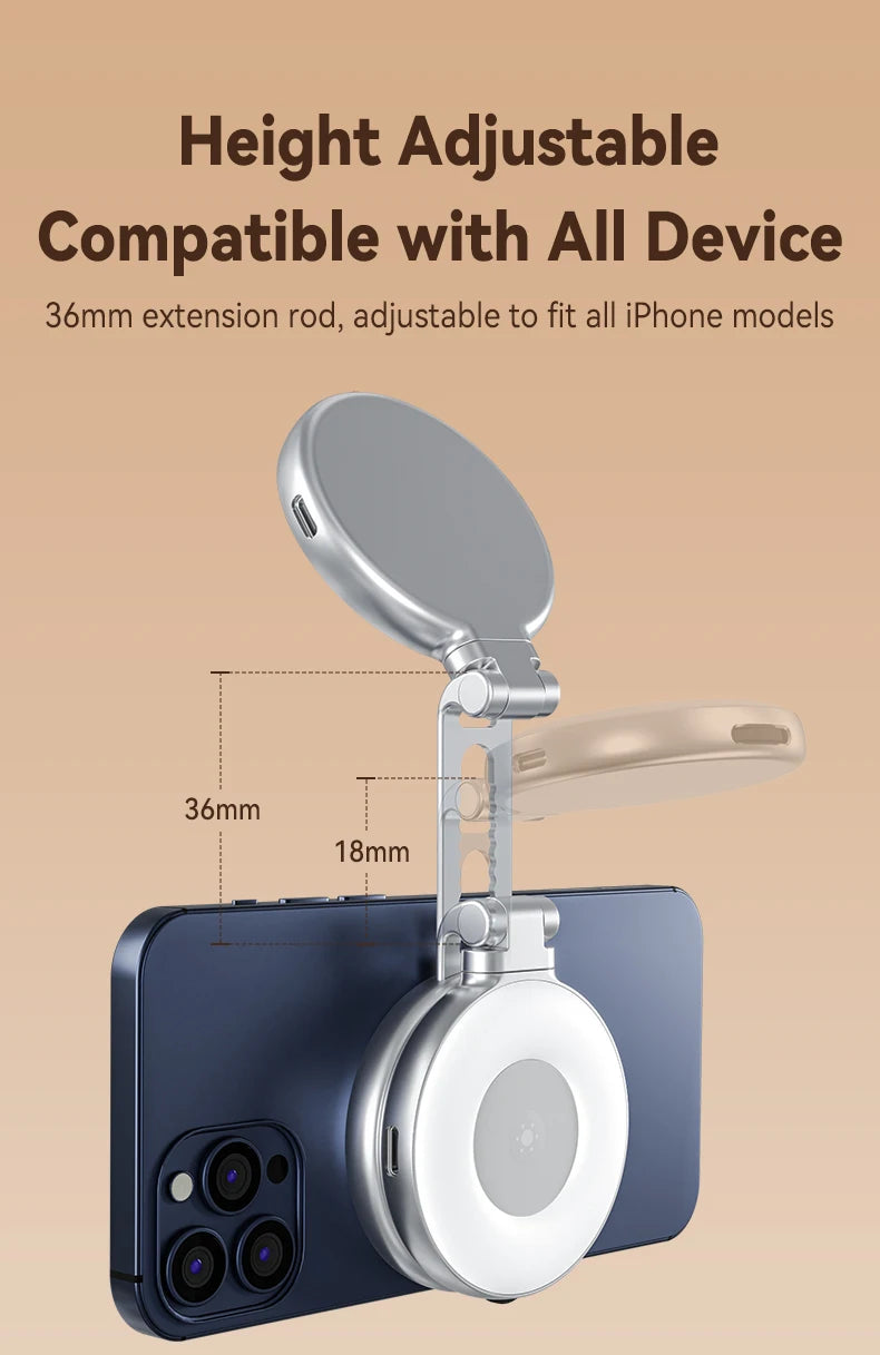 TELESIN Magnetic Phone Camera Holder With Remote Control For iPhone And Samsung