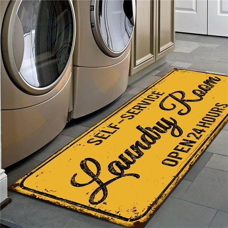 Laundry Room Non-Slip Floor Mat.
