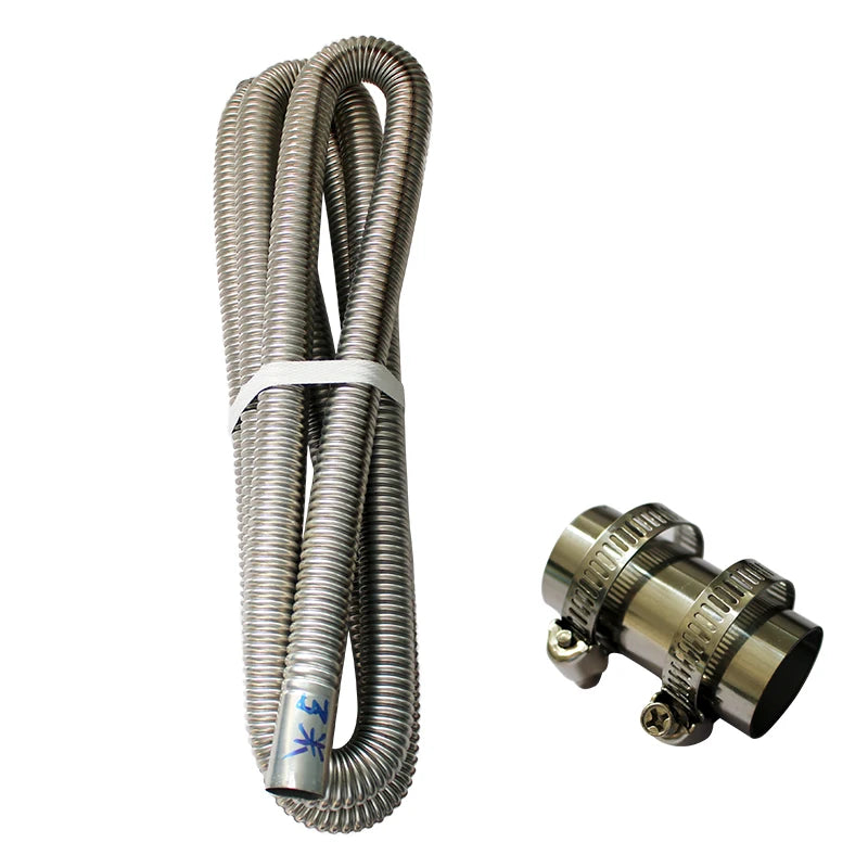 60cm 100cm 120cm 150cm 200cm 250cm 300cm Stainless Steel Exhaust Pipe For Air Diesel Parking Heater