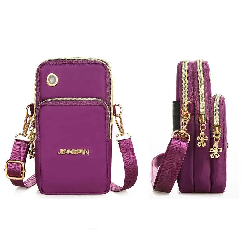 Mobile Phone Crossbody/Shoulder Bag With Headphone Plug.