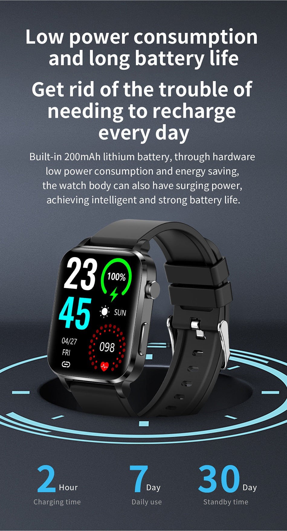 Men's 2023 New Smart Watch. Healthy monitor for your heart rate, hypertension, hyperglycemia. multi sport modes. AND many more purposes.