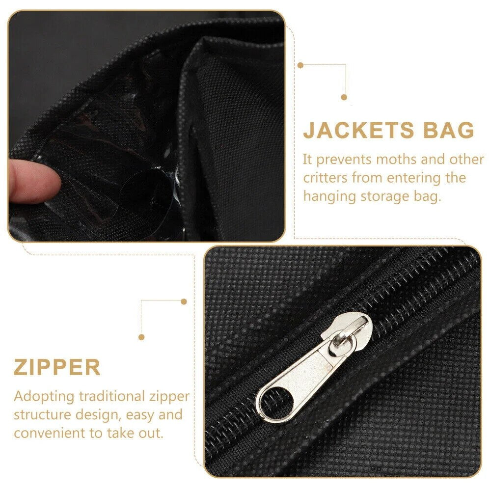 Dustproof Hanging Garment Bag With Monogram Decorative Wreath Initials