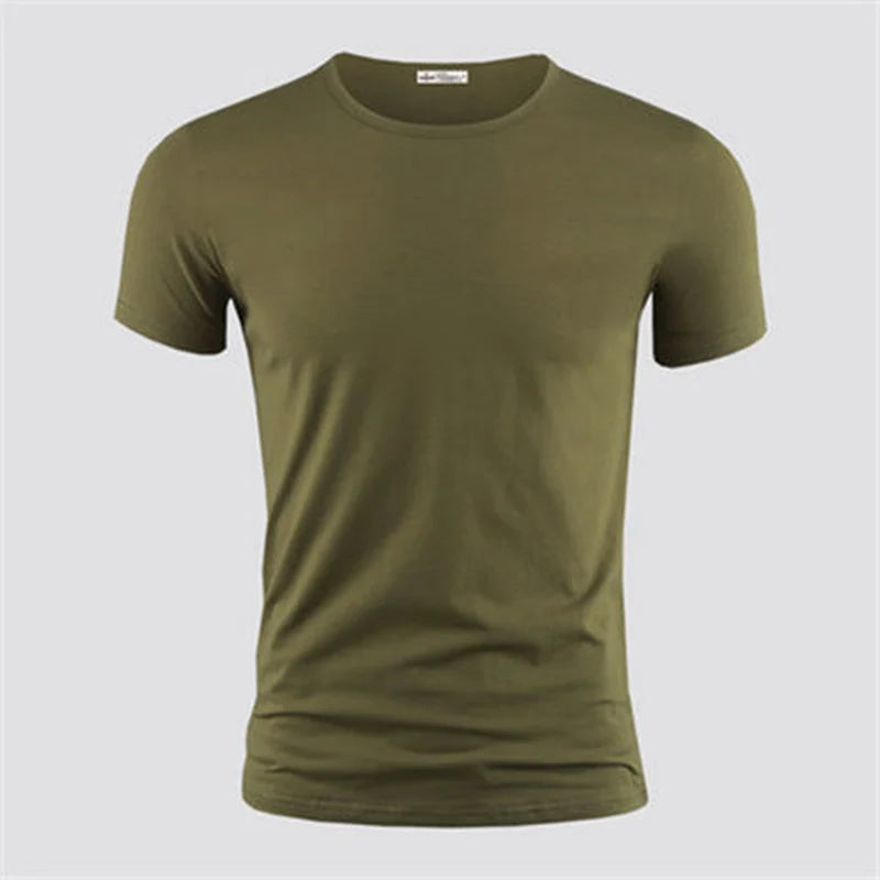 Men's  V Collar Short Sleeved Shirts