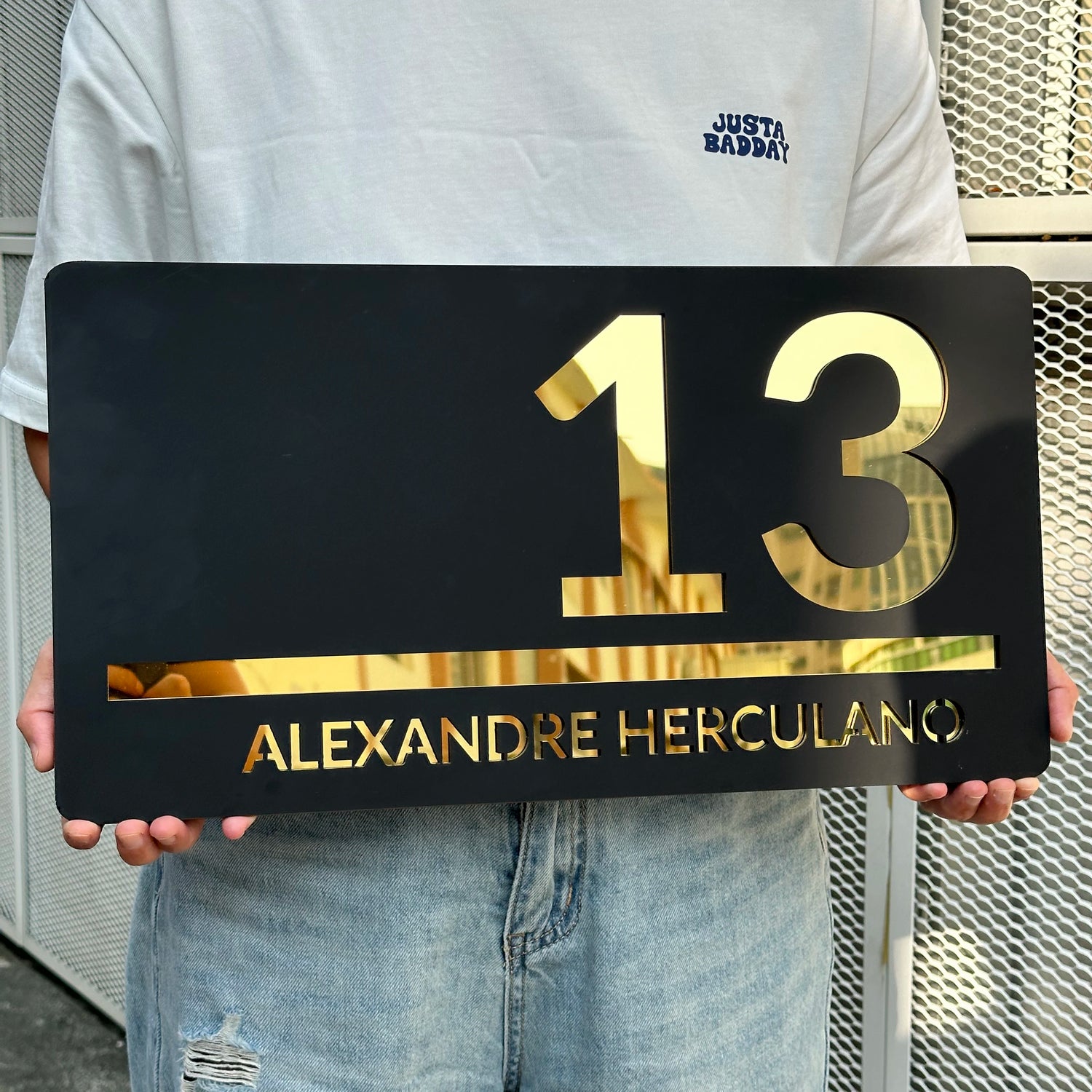Customized Acrylic Laser Outdoor Personalized House Number Plaque
