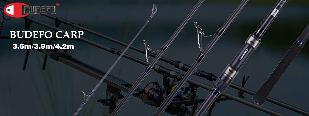 BUDEFO MAXIMUS Lure Fishing Rod 1.8m 2.1m 2.4m 2.7m 3.0m30T Carbon Spinning Baitcasting FUJI Guide Travel Lure Rod 3-50g ML/M/MH