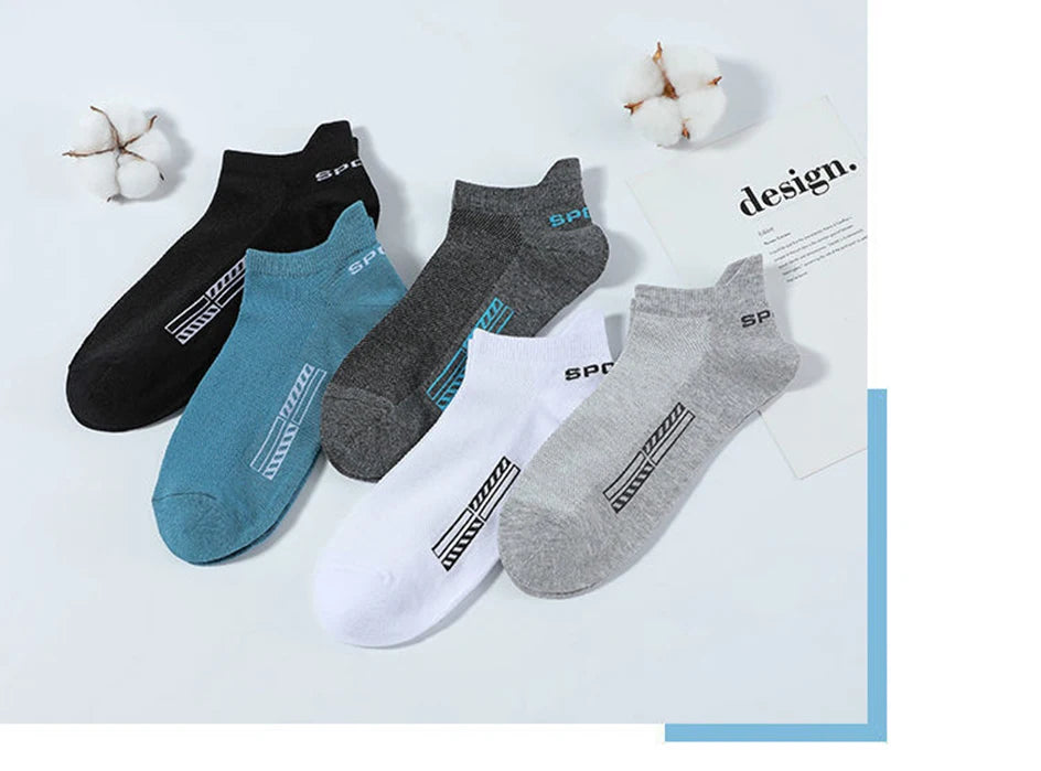 5/10 Pairs Cotton Breathable Mesh Sports Socks For Men Or Women