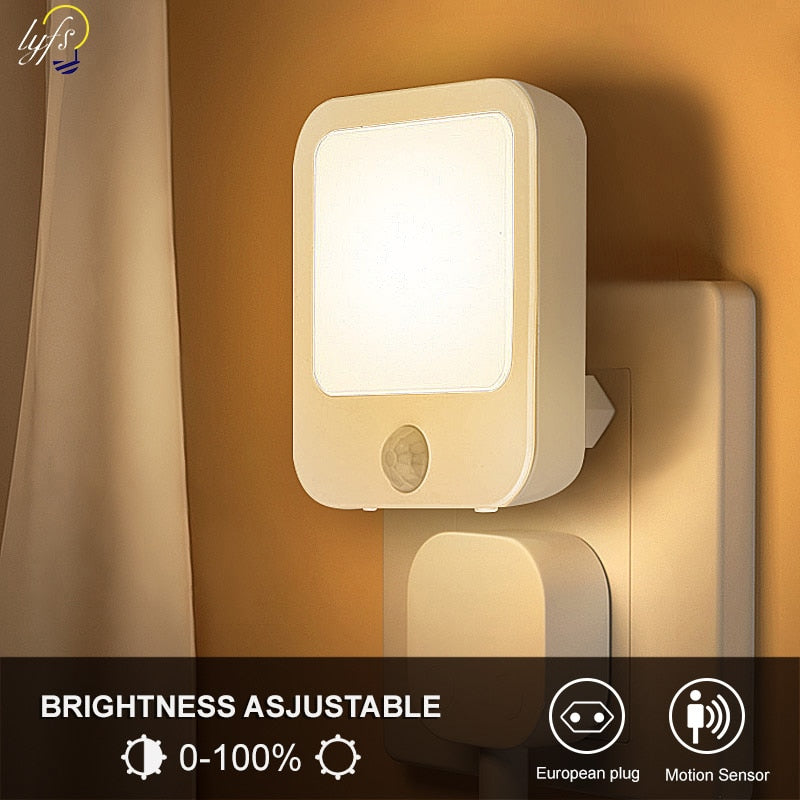 Plug In LED Motion Sensor Night Light.