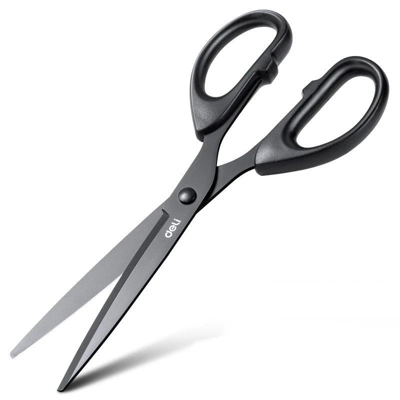 DELI Stainless Steel180mm Heavy Duty Scissors With Black Blade