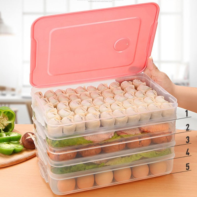Stackable/Microwave Safe Refrigerator Food Storage Box.