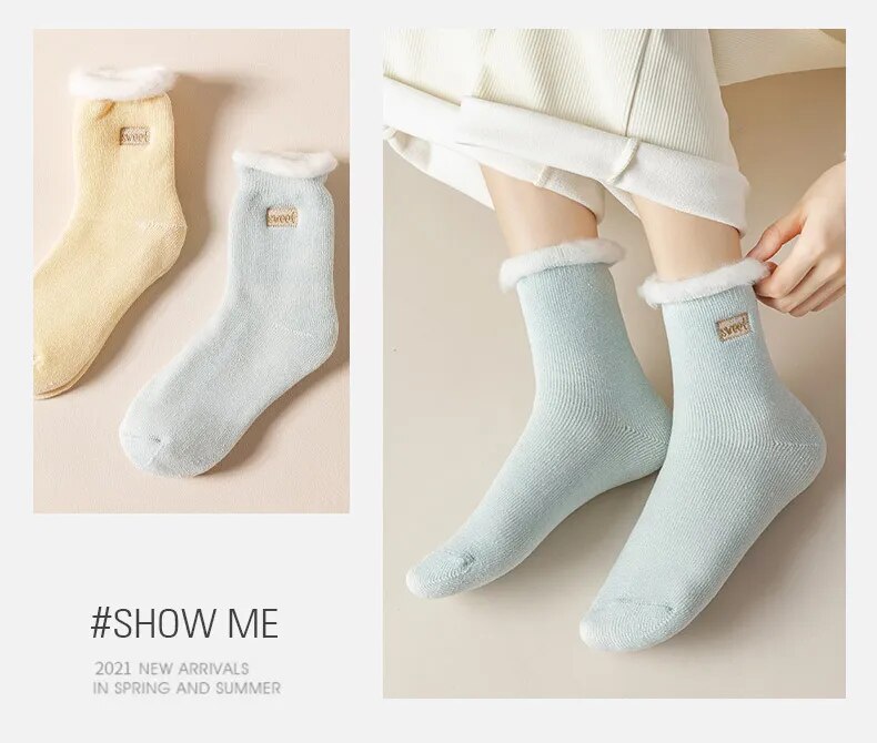 Women's Winter Warm Thermal Cashmere Socks.