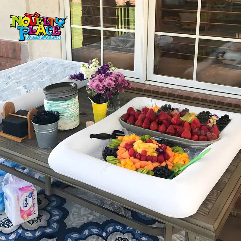 1p Inflatable Food Tray/Ice Bar For Swimming Pools