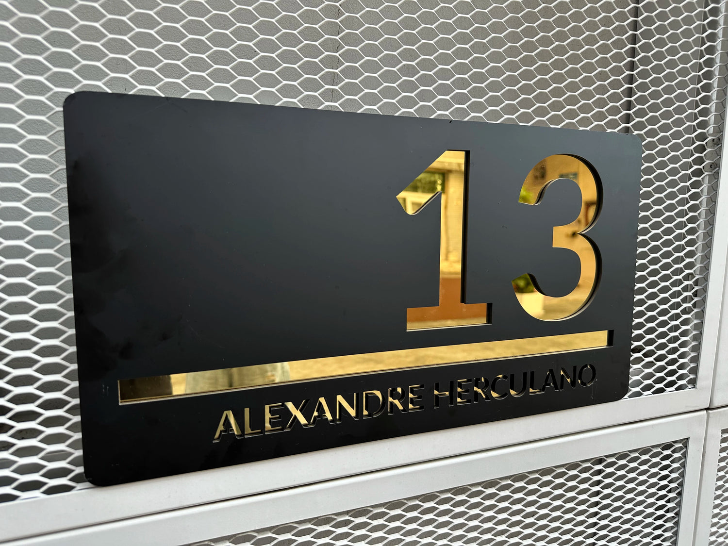 Customized Acrylic Laser Outdoor Personalized House Number Plaque